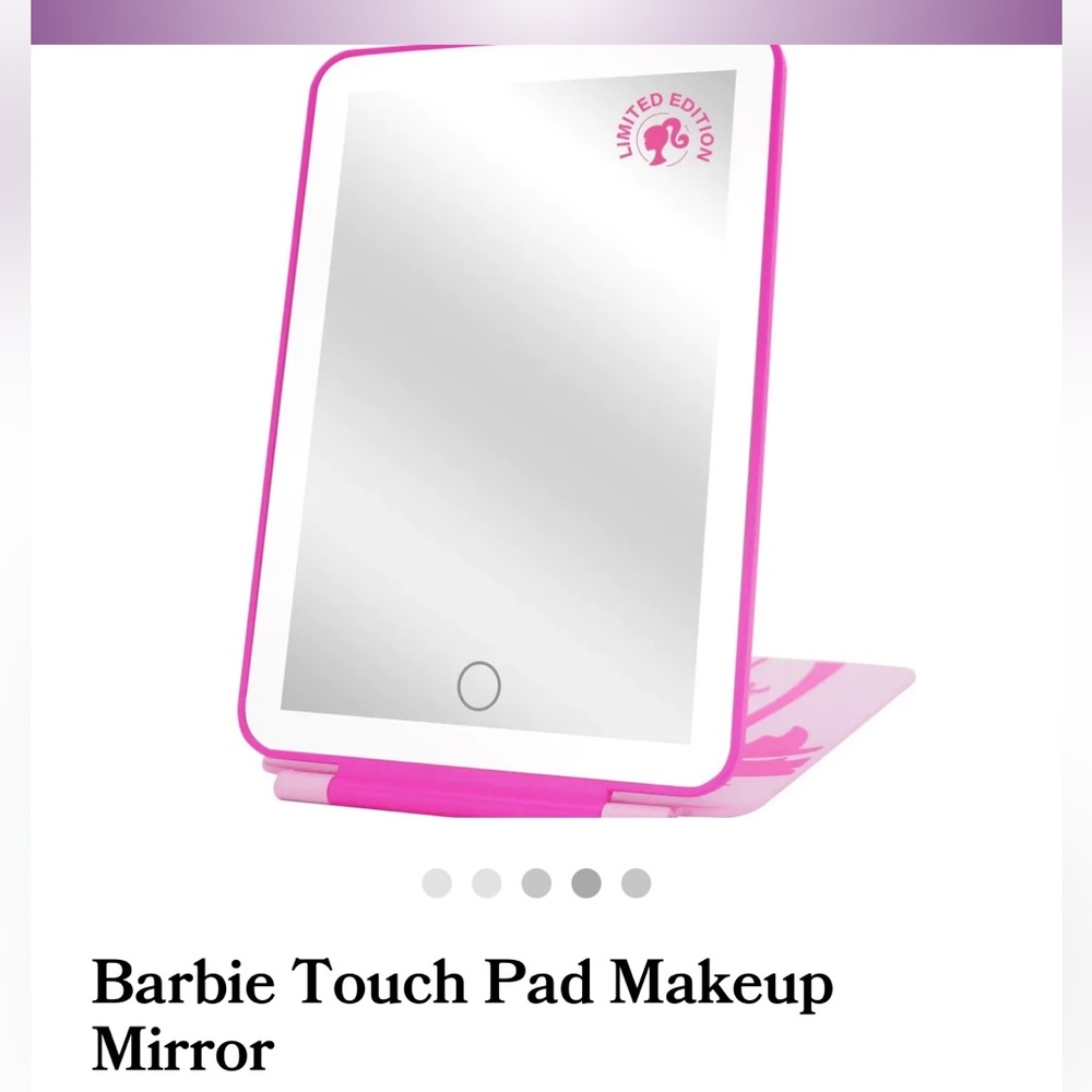 Barbie LED touch pad mini make up mirror